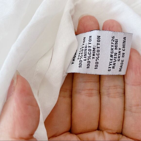 THURLEY Raven Miniskirt 100% cotton AU6/US2 - Picture 12 of 12